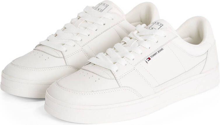 Tommy Jeans The Greenwich leren sneakers wit