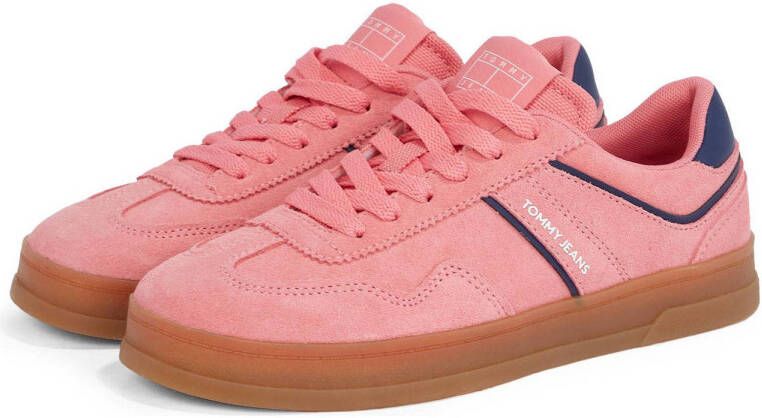 Tommy Jeans The Greenwich suède sneakers roze