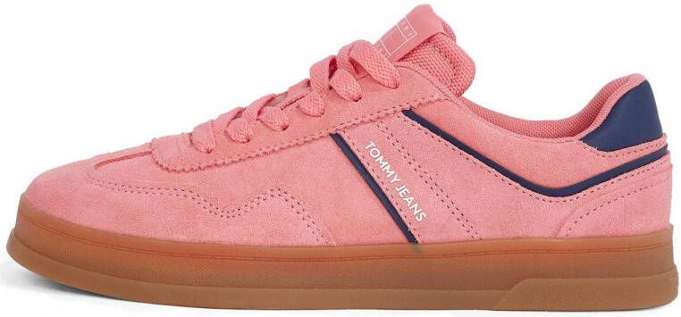 Tommy Jeans The Greenwich suède sneakers roze