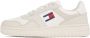 Tommy Jeans TJM Retro Basketess leren sneakers ecru - Thumbnail 4