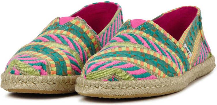 Toms Alpargata Rope espadrilles groen geel