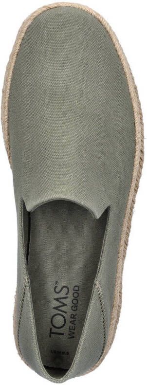 Toms Santiago espadrilles groen