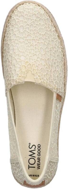 Toms Valencia Crochet espadrilles ecru