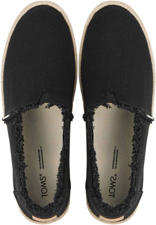 Toms Valencia espadrilles zwart