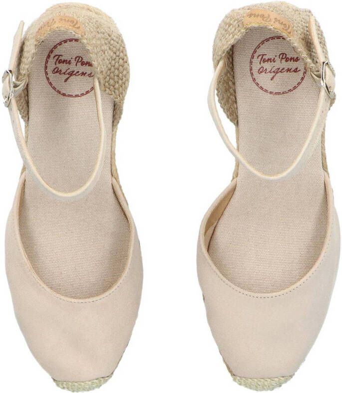 Toni Pons Lloret-5 suède espadrilles beige