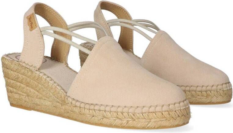 Toni Pons Tremp suède espadrilles beige