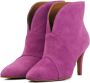 Toral Enkellaarsjes Dames Laarzen Damesschoenen Suède 12804 Fuchsia - Thumbnail 3