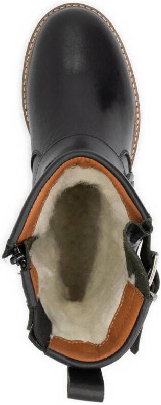 Travelin Silkeborg Lady leren bikerboots zwart