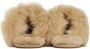 UGG Pantoffels Dames Sloffen Instappers Canvas Harde zool Open hiel 1122750 Zand - Thumbnail 5