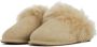 UGG Pantoffels Dames Sloffen Instappers Canvas Harde zool Open hiel 1122750 Zand - Thumbnail 6