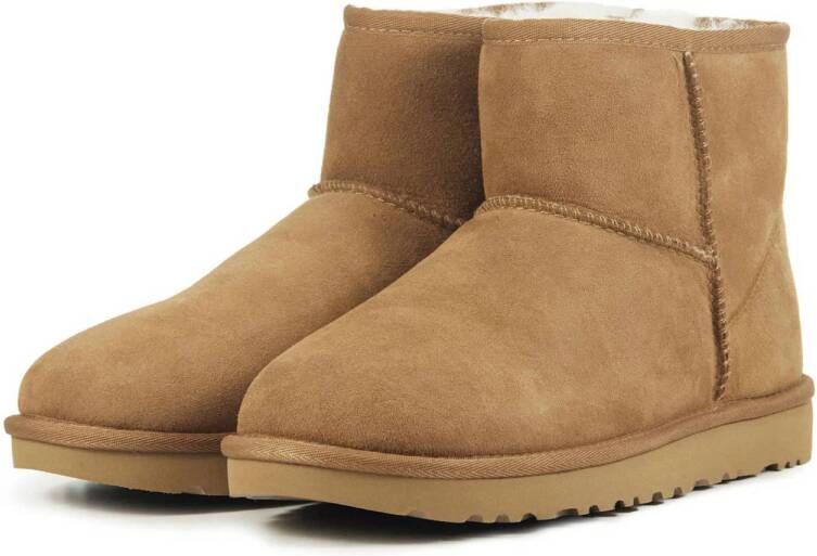 UGG Classic Mini II suède enkelboots cognac