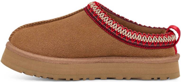 UGG Tazz suède pantoffels cognac kids