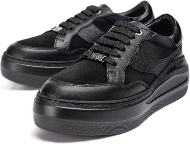 Unisa Five leren sneakers zwart