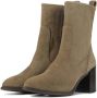 Unisa Bruin Tinten Lemico Enkellaarsjes Enkelboots met rits Dames Beige - Thumbnail 6