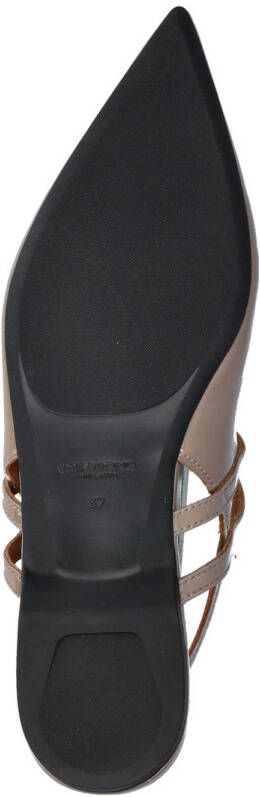 Vagabond Hermine lakleren slingback loafers taupe