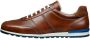 Van Lier Anzano leren sneakers bruin cognac - Thumbnail 3