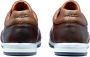 Van Lier Anzano leren sneakers licht cognac - Thumbnail 2