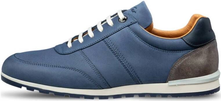 Van Lier Anzano nubuck sneakers blauw