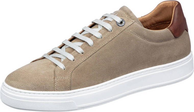 Van Lier Barossa leren sneakers beige