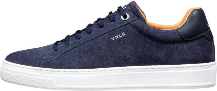 Van Lier Barossa suède sneakers donkerblauw