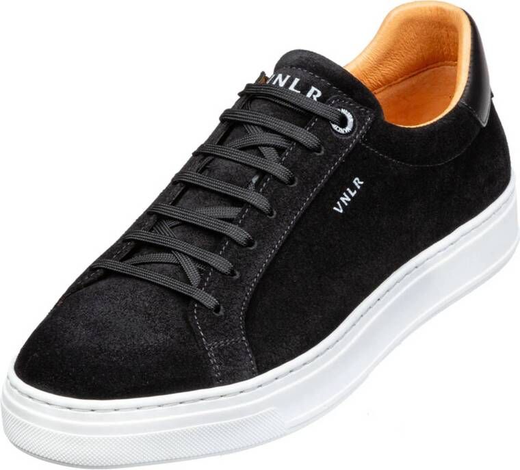 Van Lier Barossa suède sneakers zwart