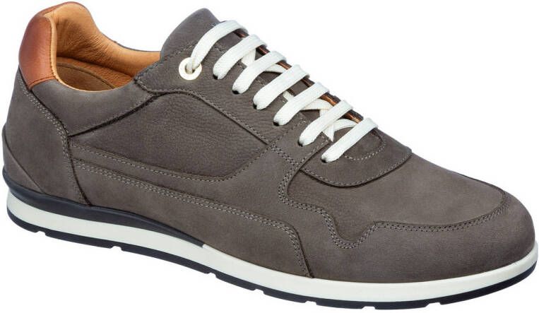 Van Lier Davinci leren sneakers taupe