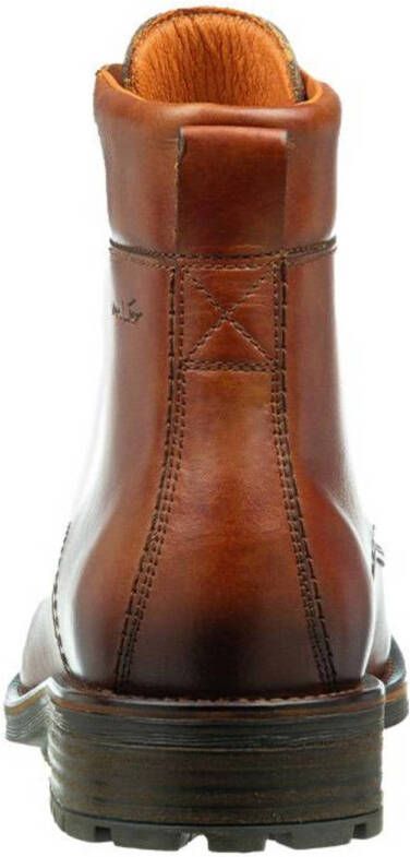 Van Lier Fritz leren veterboots cognac