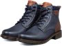 Van Lier Fritz leren veterboots donkerblauw - Thumbnail 2