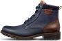 Van Lier Fritz leren veterboots donkerblauw - Thumbnail 3