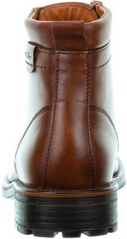 Van Lier Fritz leren veterboots licht cognac