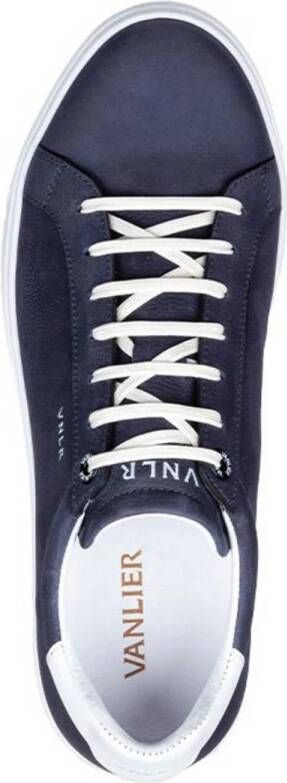 Van Lier leren sneakers blauw