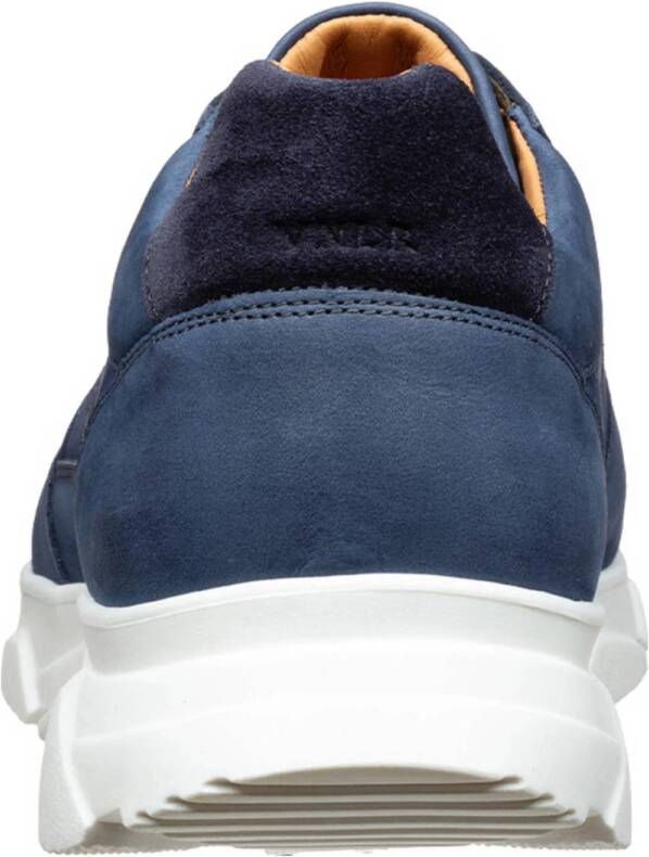 Van Lier Luca nubuck sneakers donkerblauw