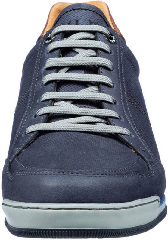 Van Lier Magnus nubuck sneakers donkerblauw