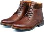 Van Lier Monti leren veterschoenen licht cognac - Thumbnail 2