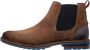 Van Lier Monti suède chelsea boots roest cognac - Thumbnail 3