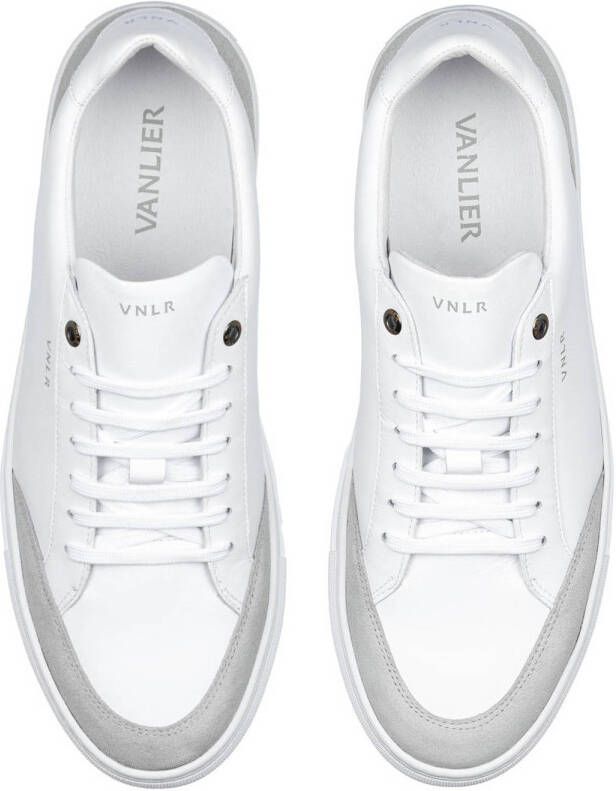 Van Lier Novara leren sneakers wit