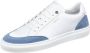 Van Lier Novara leren sneakers wit blauw - Thumbnail 2