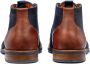 Van Lier nubuck veterschoenen donkerblauw - Thumbnail 3