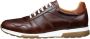 Van Lier Positano leren sneakers cognac - Thumbnail 2