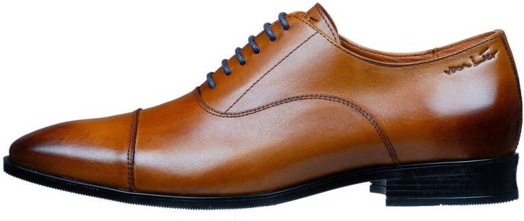 Van Lier Riva leren veterschoenen cognac