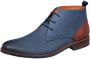 Van Lier Sabinus nubuck veterschoenen donkerblauw - Thumbnail 3