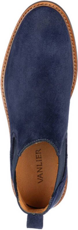 Van Lier suède chelsea boots blauw