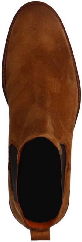 Van Lier suède chelsea boots cognac