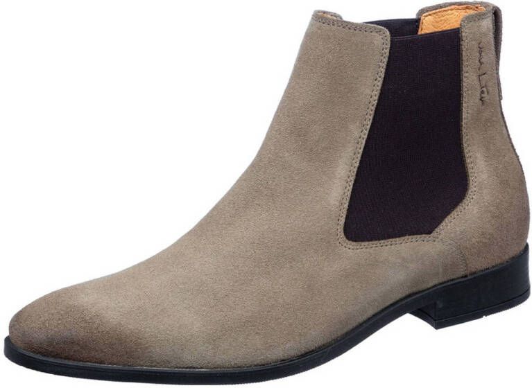 Van Lier suède chelsea boots taupe