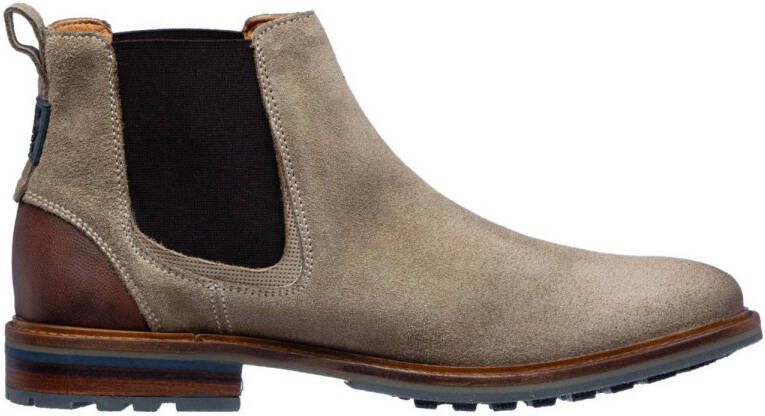 Van Lier suède chelsea boots taupe