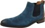 Van Lier Vienna suède chelsea boots blauw - Thumbnail 2