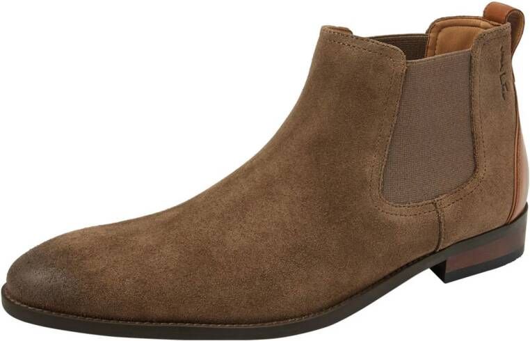 Van Lier Vienna suède chelsea boots taupe