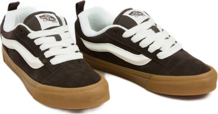 VANS Knu Skool sneakers bruin wit