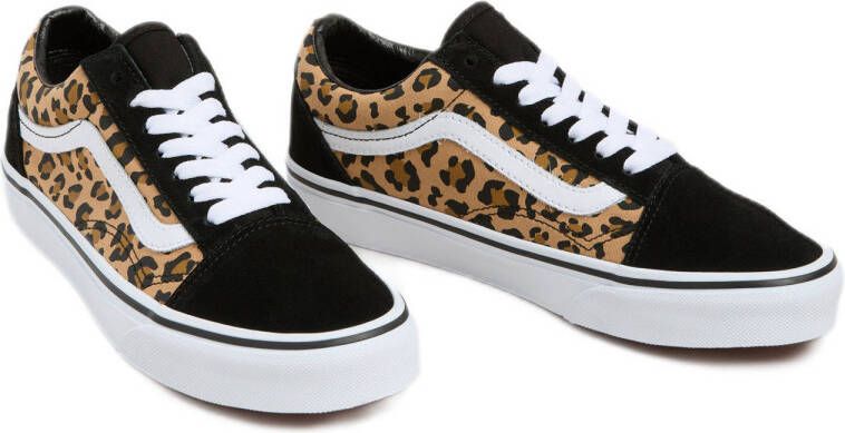 VANS Old Skool Animalier suède sneakers zwart