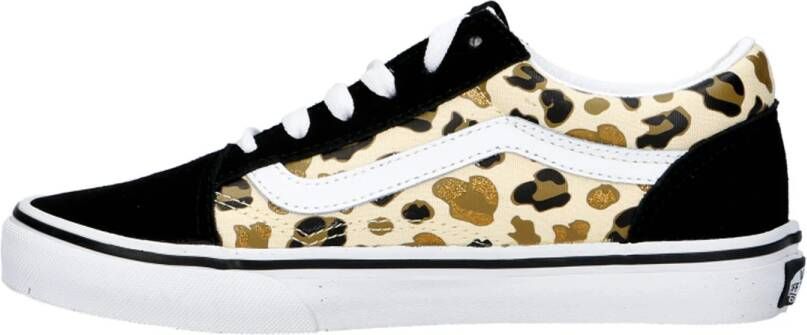 VANS Old Skool Leopard Glitter sneakers zwart bruin wit